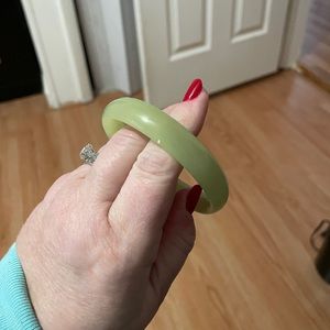 Green Jade Bangle Bracelet